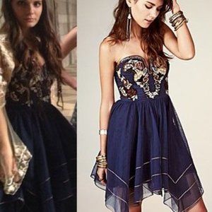 As Seen on TV!  FP Floral Bodice Formal Dress